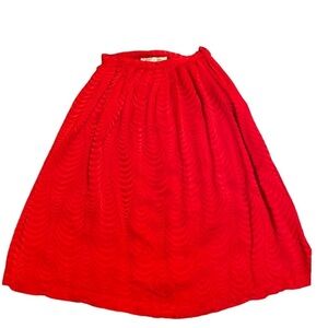 Vintage Argenti petites Red Midi  skirt 6P